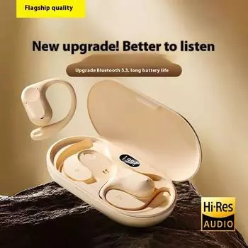 Воздушный проводник провод Bluetooth наушники без внутриканального типа ушные подвесные наушники высокого напряжения высокого качества звука шумоподавляющие наушники Black