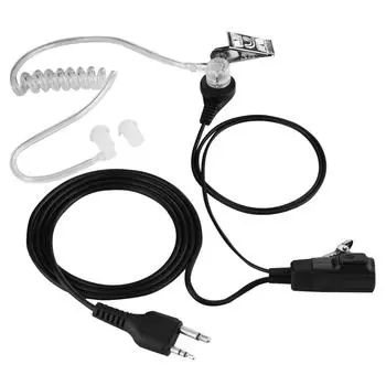 Воздушный прозрачный трубчатый наушник-вкладыш с подогревом и микрофоном для рации Midland Walkie Talkie