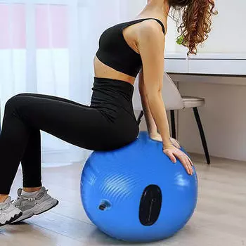 Воздушный роликовый гимнастический бочонок для спины, пружинный тренажер, надувной кувырок для бодибилдинга 0.6mx0.8m
