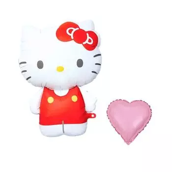 Воздушный шар BALLOON DAYS Персонажи Sanrio Моя мелодия Куроми Корица Hello Kitty Смокинг Сэм В комплекте с бонусным воздушным шаром Новый цвет Узор из ленты Воздушный шар