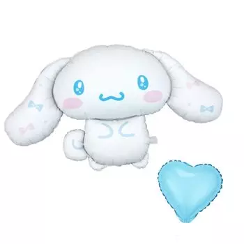 Воздушный шар BALLOON DAYS Персонажи Sanrio Моя мелодия Куроми Cinnamoroll В комплекте с бонусным воздушным шаром в форме сердца Новый узор из цветных лент Воздушный шар Воздушный шар День рождения