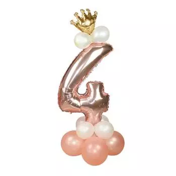 Воздушный шар для вечеринки из алюминиевой фольги в форме цифры для украшения дня рождения, свадьбы, годовщины