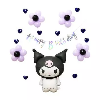 Воздушный шар frontier набор воздушных шаров на день рождения Sanrio Character My Melody Kuromi Cinnamoroll Pochacco Hangyodon Набор украшений на день рождения Воздушные шары Товары из воздушных шаров