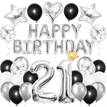 Воздушный шар Iysoll на день рождения, украшение на 21-й день рождения, набор воздушных шаров, воздушные шары с цифрами, С ДНЕМ РОЖДЕНИЯ, гирлянда, конфетти, воздушный шар, празднование, сюрприз на годовщину