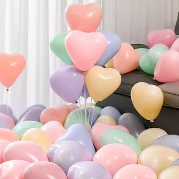 Воздушный шар «Макарон» с надписью «Любовь» Свадебная комната Свадебные принадлежности Украшения Признание Романтическая композиция Воздушный шар 200-Pack