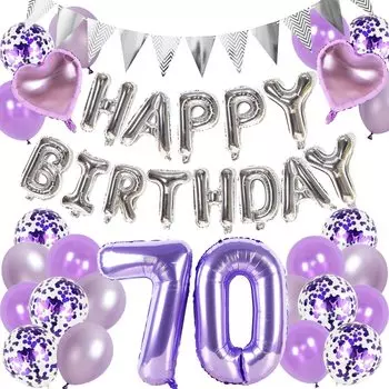Воздушный шар на день рождения старинный праздник 70 лет набор воздушных шаров украшение с днем рождения гирлянда украшение на день рождения с днем рождения большие цифры