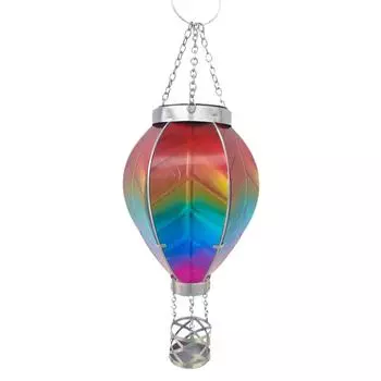 Воздушный шар подвесной солнечный фонарь водонепроницаемый мерцающее пламя (радуга)