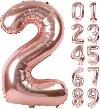 Воздушный шар с цифрой 40 дюймов, большой воздушный шар с цифрой на день рождения, воздушный шар с цифрой на день рождения, украшение на день рождения, алюминиевый шар 90 см, большой воздушный шар с цифрой «Счастливый» розового золота