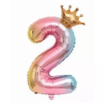 Воздушный шар с цифрой на день рождения, номер 2, 32 дюйма, набор радужных воздушных шаров, день рождения, набор украшений на день рождения, сверкающие воздушные шары, вечеринка, празднование, синяя свадьба