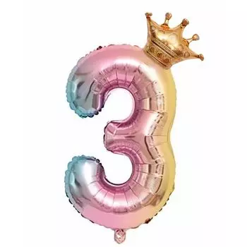 Воздушный шар с цифрой на день рождения, номер 3, 32 дюйма, набор радужных воздушных шаров, день рождения, набор украшений на день рождения, сверкающие воздушные шары, вечеринка, празднование, синяя свадьба