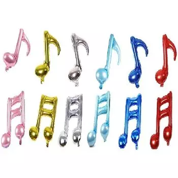 Воздушный шар с музыкальной нотой, набор из 24 воздушных шаров на свадьбу, день рождения, украшение на день рождения, подарок на день рождения, украшение на день рождения