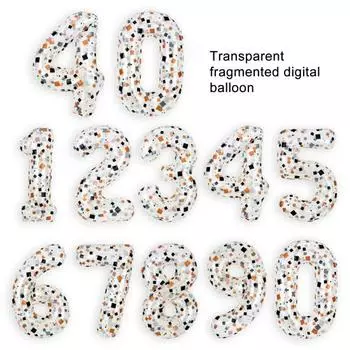 Воздушный шар с номером, привлекательный креативный надувной декоративный изысканный фрагмент с принтом, воздушный шар для дня рождения, товары для вечеринок O