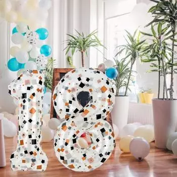 Воздушный шар с номером, привлекательный креативный надувной декоративный изысканный фрагмент с принтом, воздушный шар для дня рождения, товары для вечеринок O