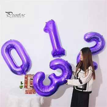 Воздушный шар с номером, простой в использовании, гибкий, многоразовый, портативный, самозапечатывающийся, реквизит для фотосессии на воздушном шаре для вечеринок