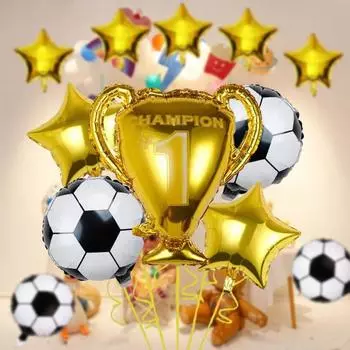 Воздушный шар с трофеем чемпионов, привлекательные принадлежности для вечеринок, алюминиевая пленка, забавное детское украшение на день рождения, игрушечный шар для фестиваля B