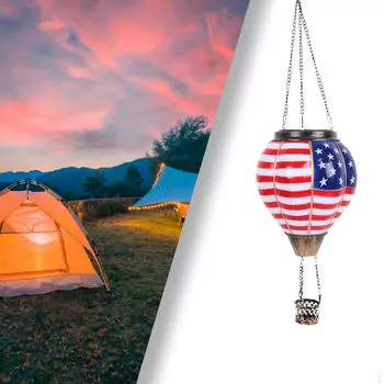 Воздушный шар Солнечный фонарь Подвесной для крыльца в саду Праздник Straight Lines