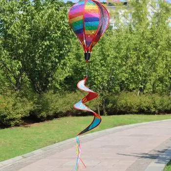 Воздушный шар, Спиннер ветра, Радуга, ветряная мельница, орнамент, вихрь ветра, уличная спиральная ветряная мельница для дома, сада, декор газона