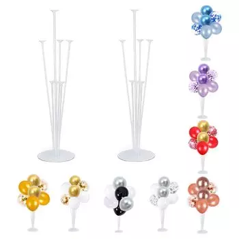 Воздушный шар Воздушный шар Настольный набор воздушных шаров для открытия юбилея дня рождения концерта Стенд, Стенд, Держатель, Палка, 2, День рождения, Свадьба, Вечеринка,