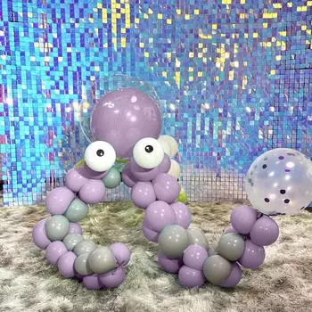 Воздушный шар в виде осьминога, колонна, волновой шар, плавающий шар со смайликом, детская игрушка, декор для вечеринки, набор воздушных шаров