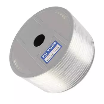 Воздушный шланг PU 10 мм OD 6.5 мм ID 100 м Длина Прозрачная пневматическая трубка Катушка Трубка Линия для воздуха