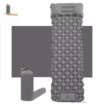 Воздушный сон в палатке для предотвращения стихийных бедствий, легкая в хранении сумка-подушка, палатка, коврик для стихийных бедствий, 5 см, коврик для ног, для автомобиля, кемпинга, компактный, серый