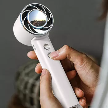 Воздушный вентилятор охлаждения стола использовать легкие подарки 3 скорости регулируемый ручной шейный подвес для женщин белый