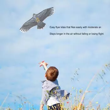 Воздушный змей «Орел» 1,1 м с леской длиной 30 метров, большой воздушный змей «Орел», летящий в воздухе, для детей, семейных поездок, сада, спорта на открытом воздухе, игрушка «сделай сам»
