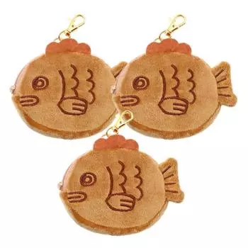 [Возможно хранение карт] Кошелек для монет Bungeobbang, комплект из 3 предметов, кошелек для карт с милым персонажем, 13 см