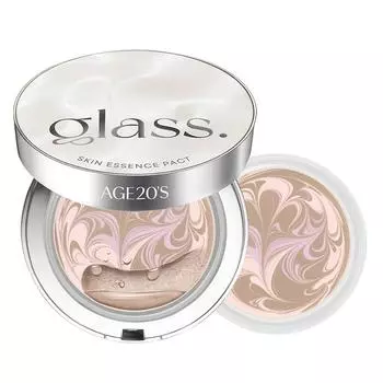 Возраст для женщин Glass Skin Essence Pact Glow Нет. 21 12,5 г + набор сменных стержней, нейтральный цвет слоновой кости, 1 набор