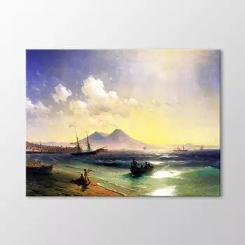 Возвращение рыбаков близ Неаполя, 1874 г. Картина