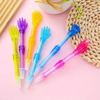 Возвращение в школу, 10 шт., 0,5 мм, прозрачная шариковая ручка, креативная канцелярская ручка для жестов, приз, подарок, офисная маслянистая ручка для подписи темно-синий