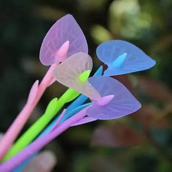 Возвращение в школу, 10 шт. 0,5 мм, гелевая ручка-цветок, меняющая цвет на солнце, симпатичная обучающая канцелярская ручка на водной основе, меняющая цвет при воздействии света calla lily