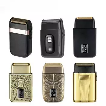 Возвратно-поступательная мужская электрическая бритва Мини Портативная бритва Дорожный зарядный пояс Цифровой дисплей