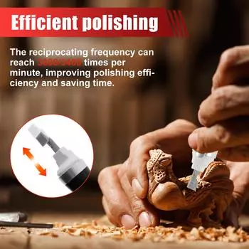 Возвратно-поступательная шлифовальная машинка 3400 раз/мин Частота вибрации Мини электрическая шлифовальная ручка DIY шлифовальный инструмент 2 скорости USB зарядка
