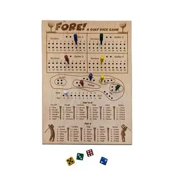 Вперёд! Настольная игра «Гольф с костями», творческая и расслабляющая игра для семьи и друзей. Наслаждайтесь игрой в гольф с костями и доской. One Size