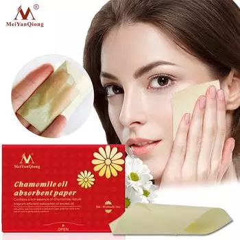 Впитывающая бумага с маслом ромашки. Натуральный аромат древесной целлюлозы. Содержит богатую эссенцию ромашки, эффективно адсорбирует излишки Ханьшуй.