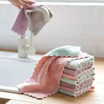 Впитывающая воду скатерть для мытья посуды, полотенца, тряпки для домашней кухни