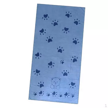 Впитывающее банное полотенце для собаки из микрофибры, прочное быстрое синий