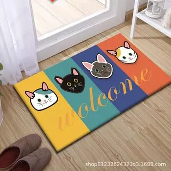 Впитывающие коврики для двери в ванную комнату: Милые и функциональные коврики для входа в дом и туалет 40x60 cm