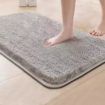 Впитывающие коврики для ванной комнаты - Нескользящие коврики для туалета и входные коврики 38*58cm красный