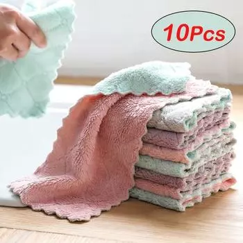 Впитывающие кухонные полотенца, мягкие чистящие салфетки из микрофибры, антипригарное масло, тряпки для посуды, тряпки для кухни, бытовое кухонное полотенце