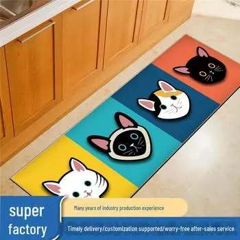 «Впитывающие нескользящие коврики для кухни — моющиеся, устойчивые к грязи коврики для входов в дома» 40x60 + 40x120 cm