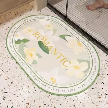 Впитывающий, быстросохнущий, нескользящий коврик из диатомовой грязи для ванной комнаты, туалета, туалетной двери, коврик для ванной комнаты, легко моющийся 40*60cm