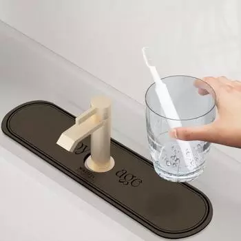 Впитывающий коврик для кухонного крана, дренажный коврик для столешницы в ванной, коврик с диатомитовой грязью, быстросохнущий коврик для раковины, коврик для слива 38x13.8cm