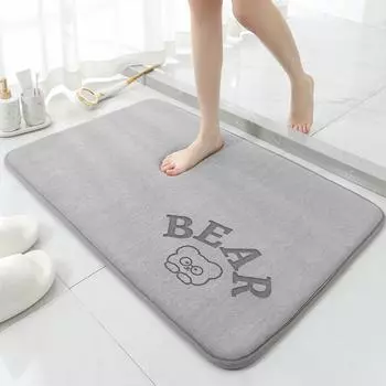 Впитывающий коврик для ног для унитаза, бытовой коврик для ног, нескользящий коврик для унитаза, коврик для пола в ванной, туалетный коврик 40cm*60cm