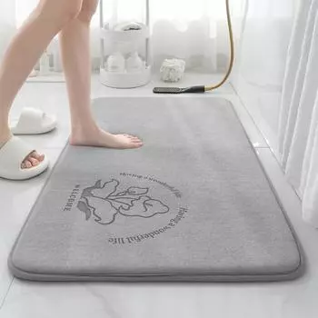 Впитывающий коврик для пола, коврик для входа в ванную, нескользящий коврик для ног, быстросохнущий коврик для ванной 40cm*60cm