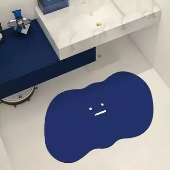 Впитывающий коврик для пола перед дверью ванной, коврик для ног, бытовой туалет, мягкий коврик из диатомовой грязи для туалета, быстросохнущий нескользящий коврик 40X60cm 15.7X23.6in