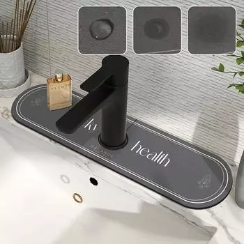 Впитывающий коврик для смесителя, водостойкий коврик для кухонной раковины, быстросохнущий сливной коврик для раковины в ванной, кухонные аксессуары 38X10cm