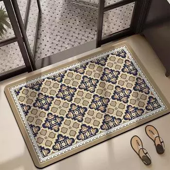 Впитывающий коврик для ванной комнаты Диатомовый грязевой впитывающий коврик для туалета, кухонной двери, зеленый коврик для ног, нескользящий коврик для ванной комнаты, дверной коврик 40*60cm