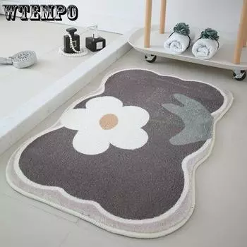 Впитывающий коврик для ванной комнаты, симпатичный нескользящий коврик у двери в ванную, коврик для входной двери 40 * 60cm